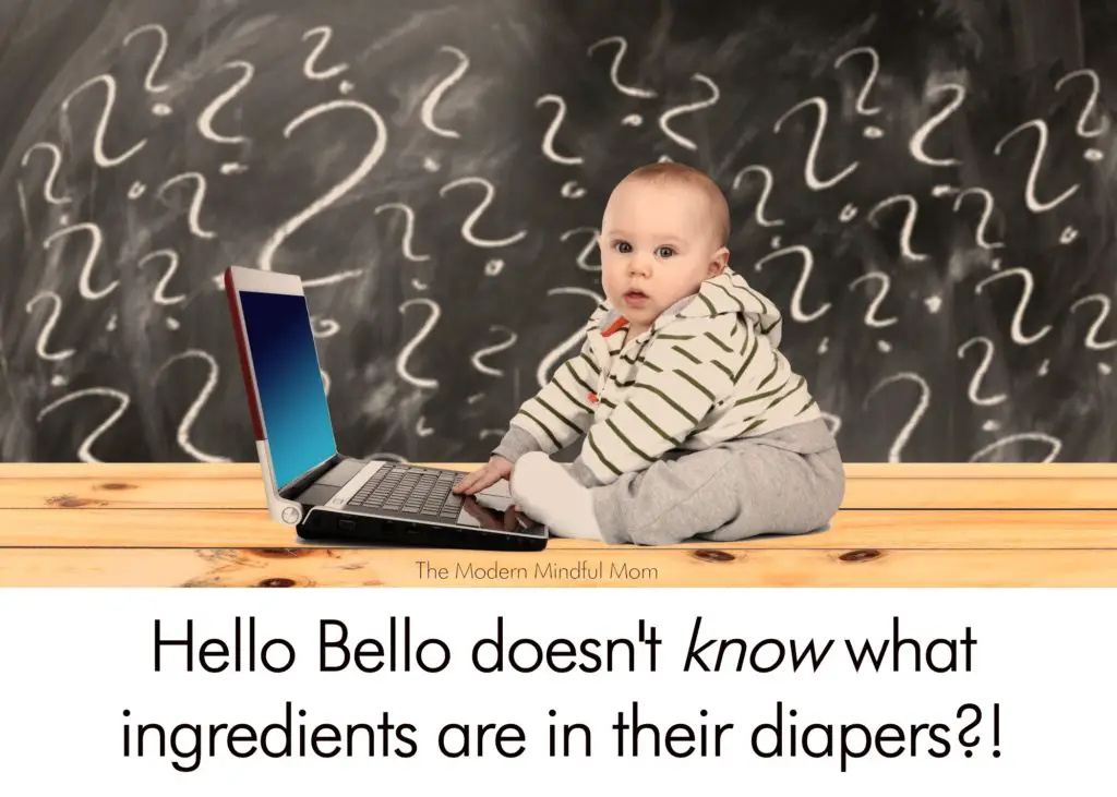 Hello Bello doesn't know what ingredients are in their diapers?!