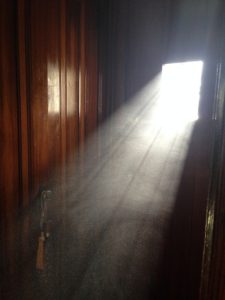 Dusty air inside a home