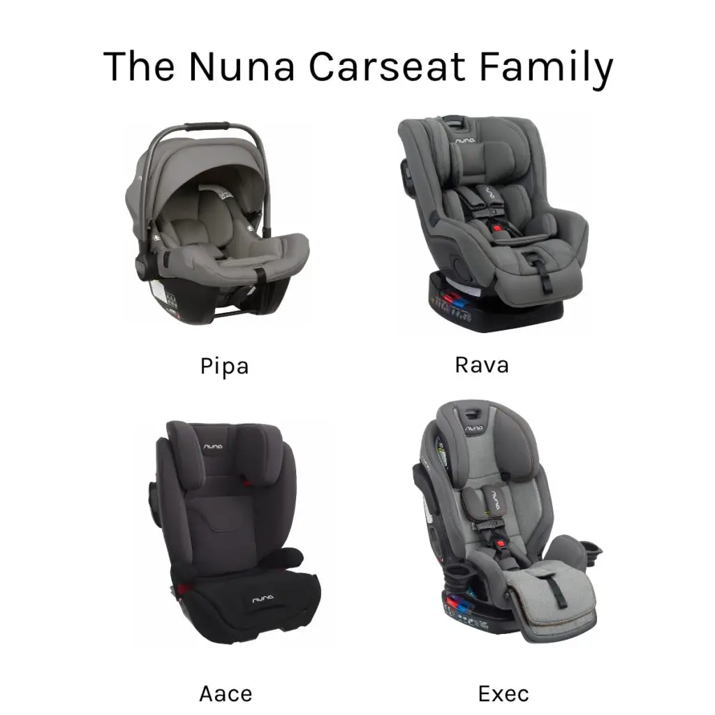 The Nuna Car Seat Family - Pipa, Rava, Aace and Exec