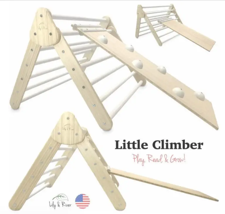 What's a Pikler triangle? Lily & River Climbing Structure
