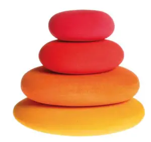 Wooden Stacking Rocks Toy | Grimm's Pebbles