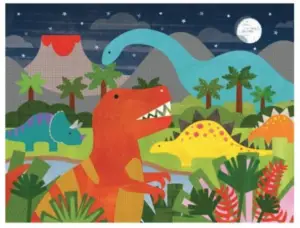 Nontoxic dinosaur puzzle | Kids who like dinosaurs
