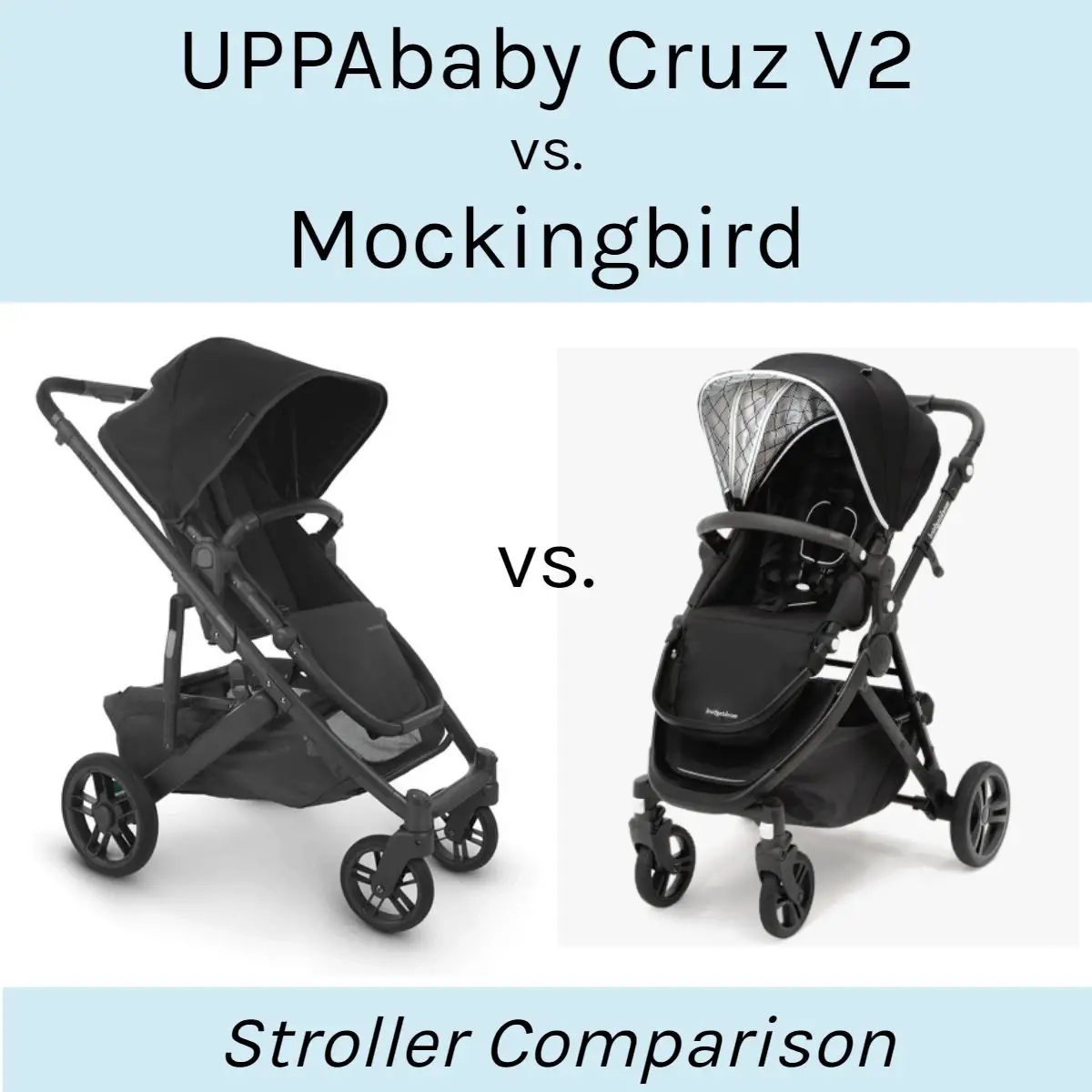 UPPAbaby Cruz V2 vs. Mockingbird Stroller Comparison