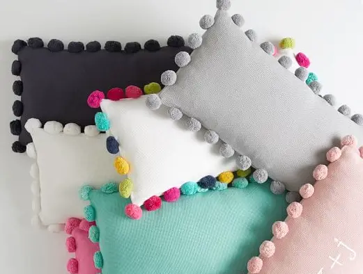 Nugget couch pompom pillow