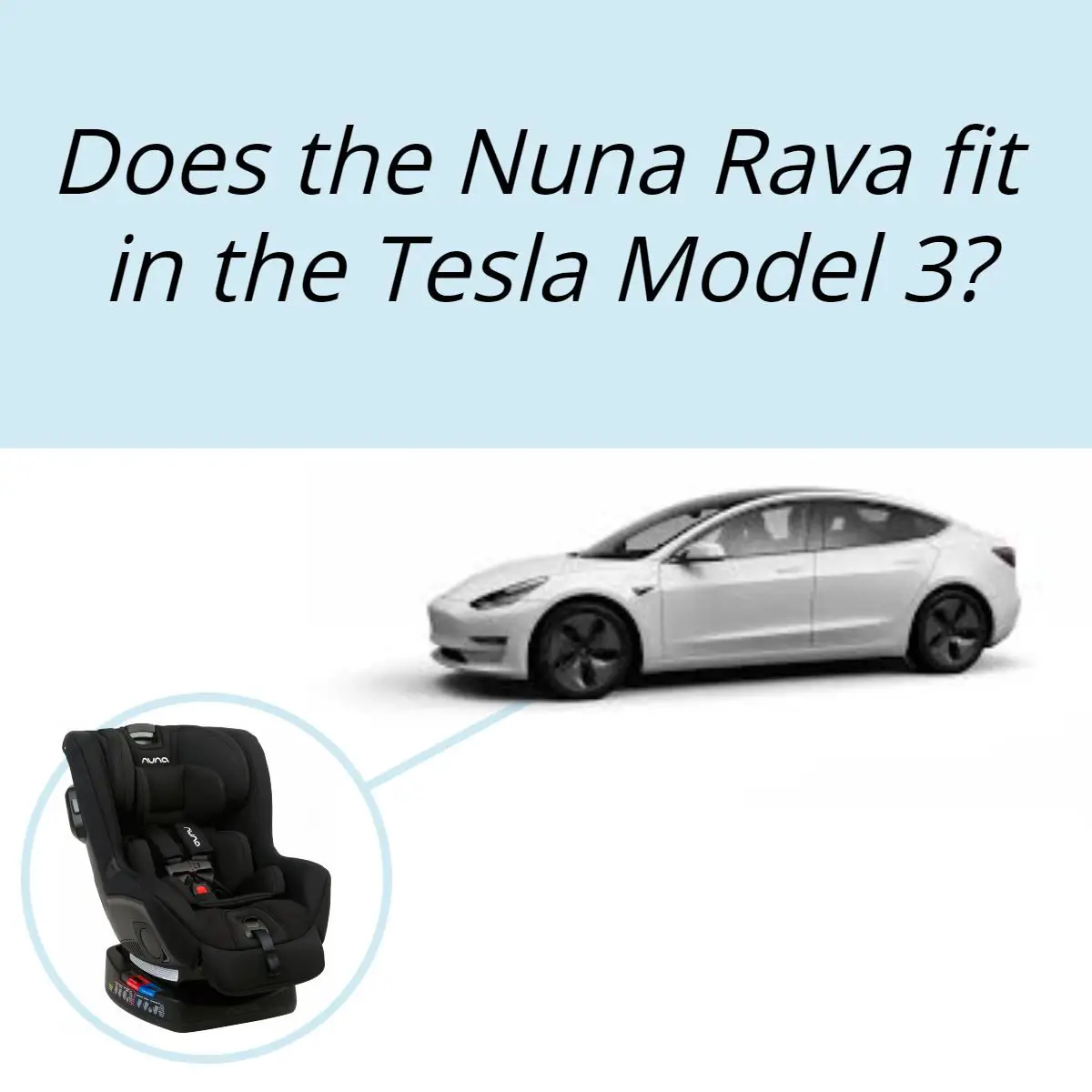 Does the Nuna Rava fit in the Tesla Model 3?