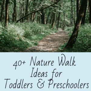 40+ Ideas for Toddlers & Preschoolers