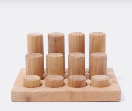 Natural Grimms Stacking Game Peg Board