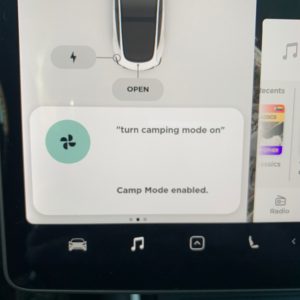 Tesla Camping mode
