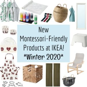 New Winter 2020 Montessori-Friendly Products at IKEA
