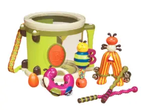 Best Music Toys for Toddlers - B Toys Drum Set
