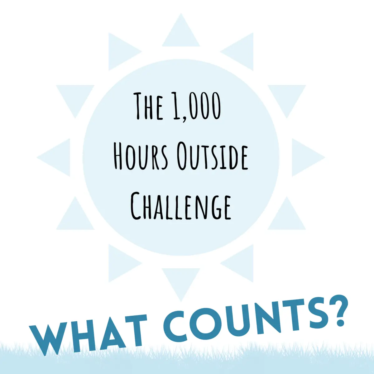 The 1000 hours outside challenge - what counts?