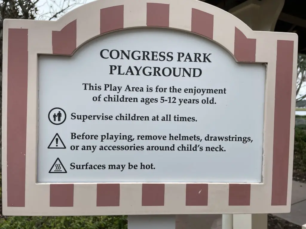 Disney Saratoga Springs Playground Congress Park