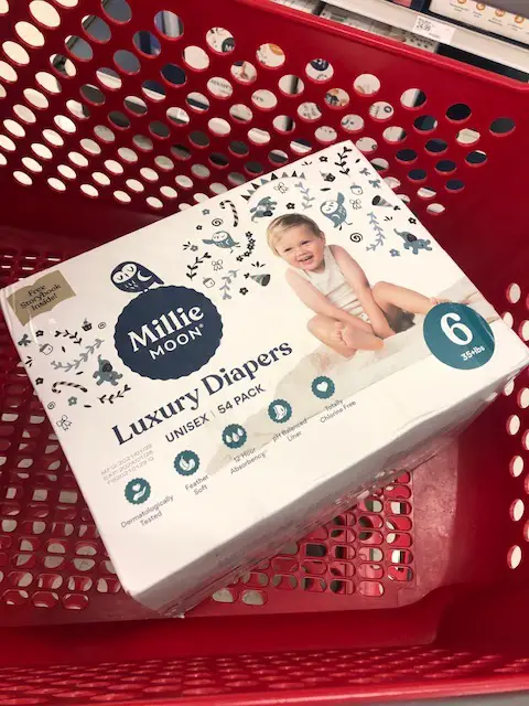 Millie Moon Diapers in cart