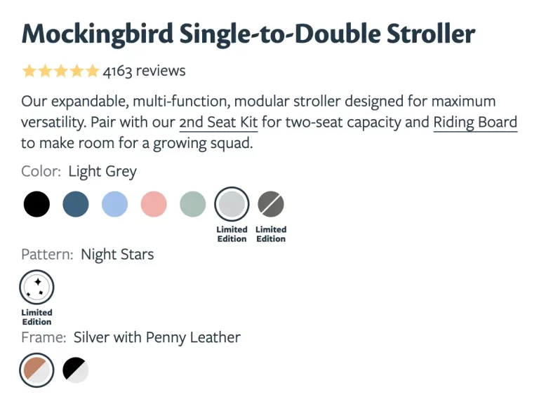 Mockingbird Single to double colors