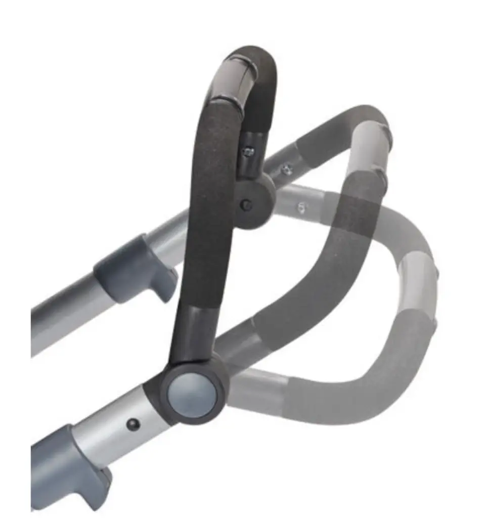 The Evenflo Pivot Xpand only has 3 handlebar positions