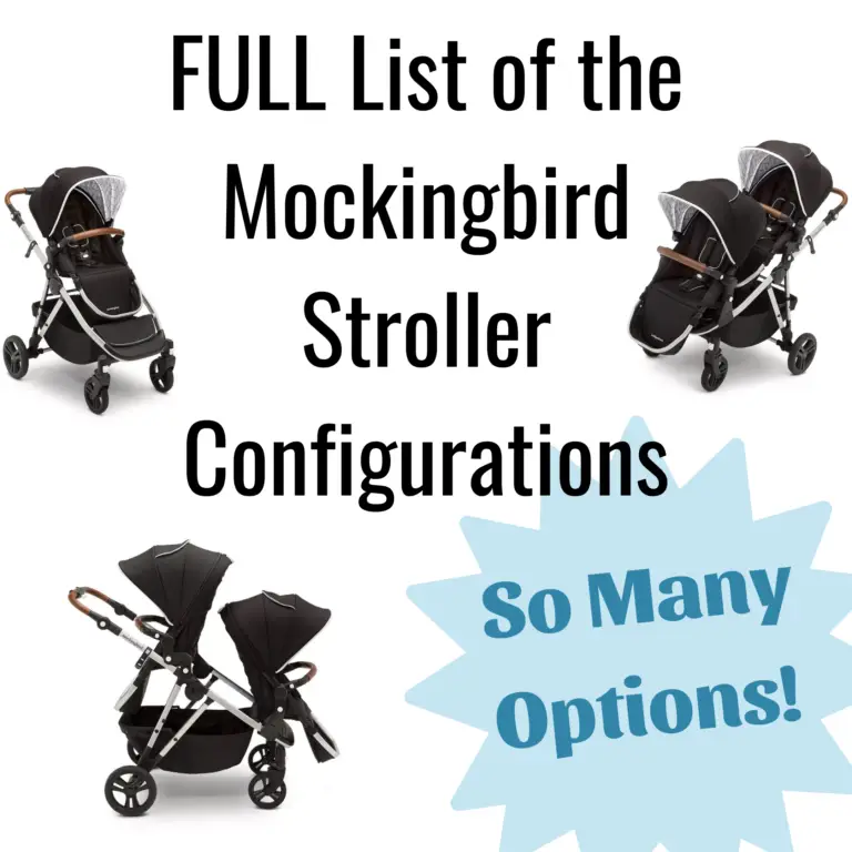 mockingbird single to double stroller configurations