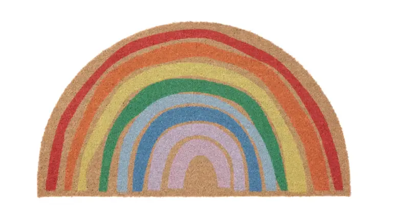 Rainbow doormat for Easter IKEA
