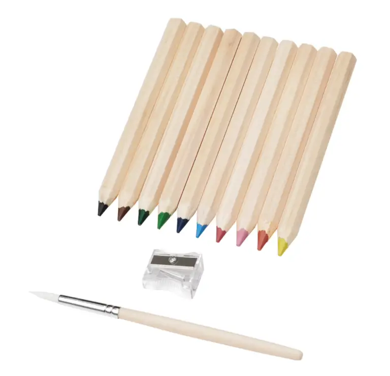 IKEA easter basket - watercolor colored pencils