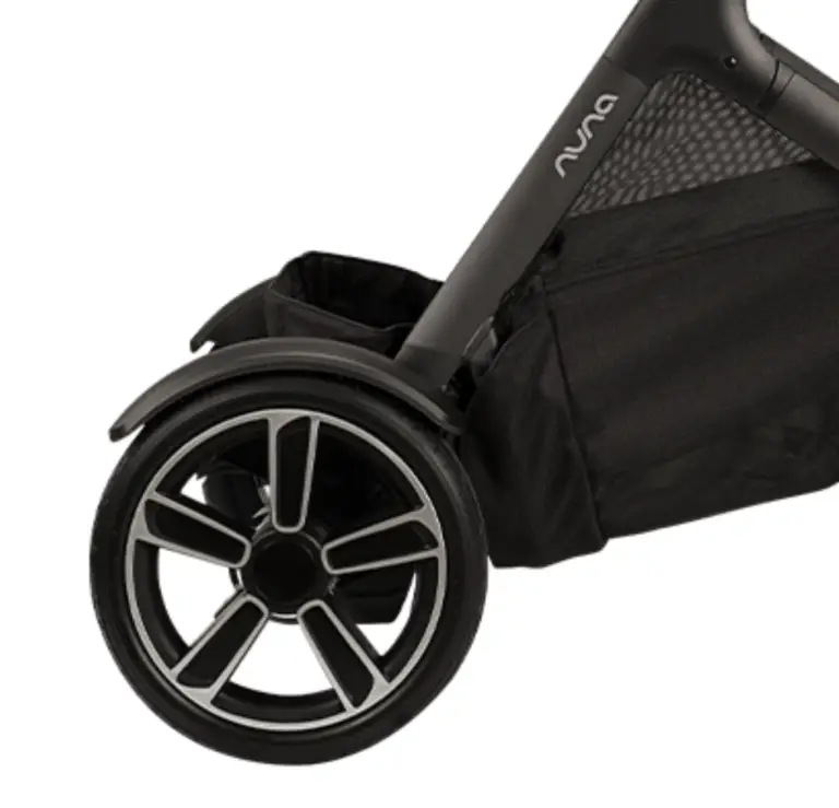 Nuna double stroller Demi Grow wheels