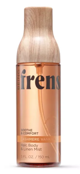 Being Frenshe Hair, Body & Linen Mist Body Spray with Essential Oils - Cashmere Vanilla ; Best Nontoxic Gift